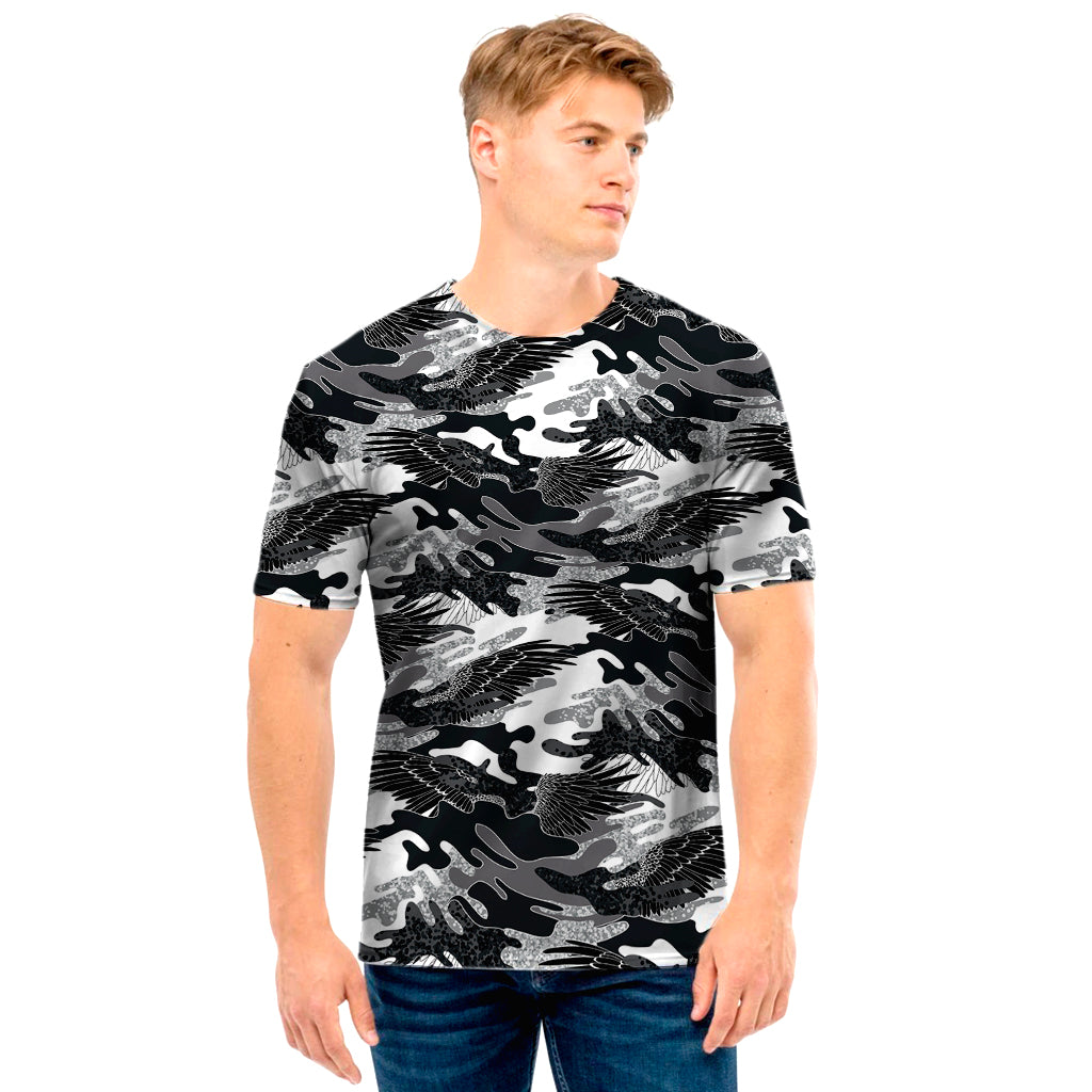 Camouflage Dazzle Wings Pattern Print Men's T-Shirt