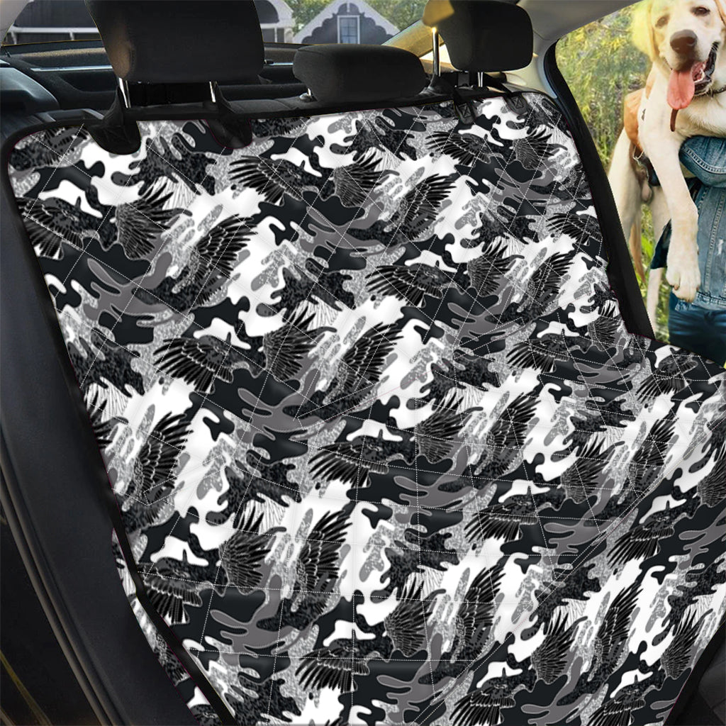 Camouflage Dazzle Wings Pattern Print Pet Car Back Seat Cover