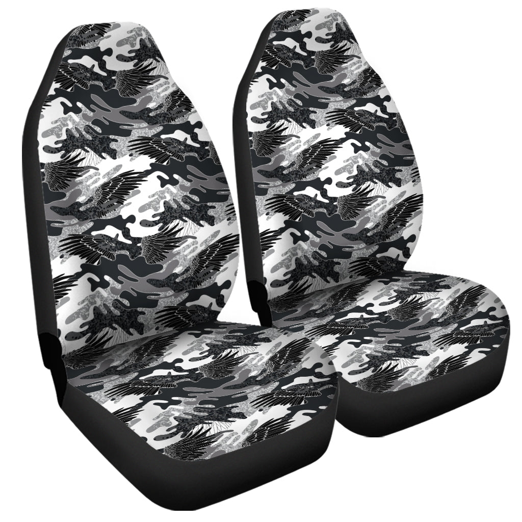 Camouflage Dazzle Wings Pattern Print Universal Fit Car Seat Covers