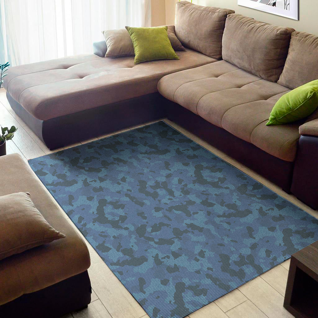 Camouflage Denim Jeans Pattern Print Area Rug