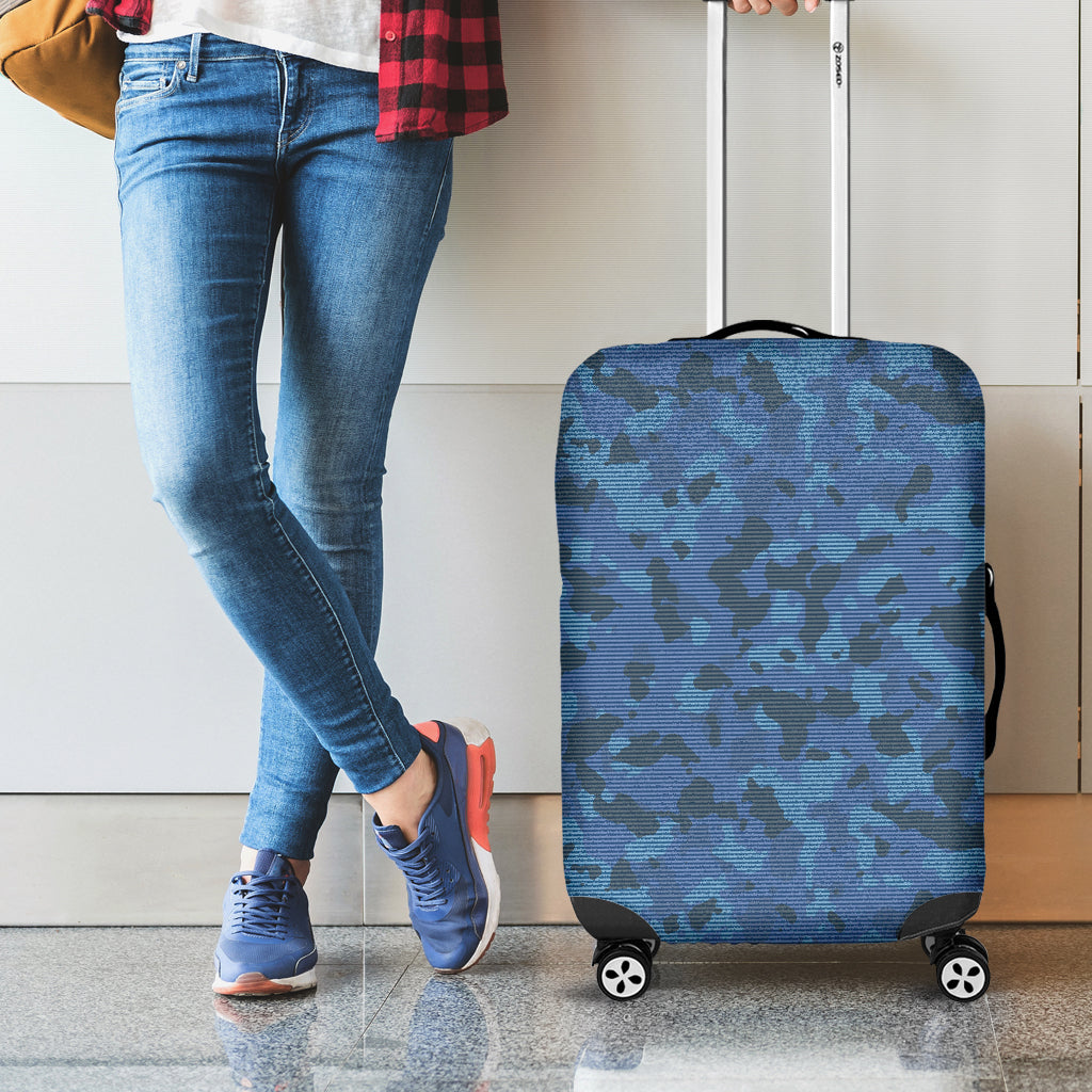 Camouflage Denim Jeans Pattern Print Luggage Cover