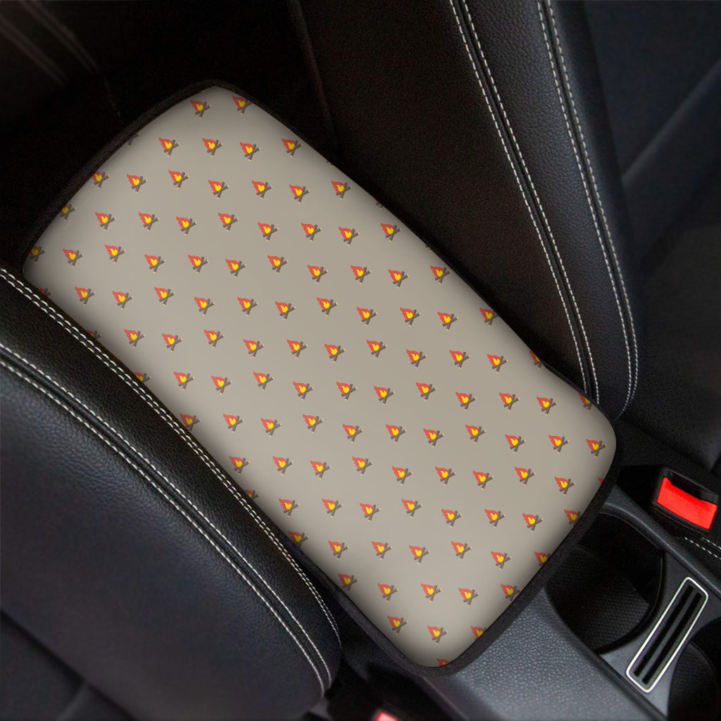 Camping Fire Pattern Print Car Center Console Cover