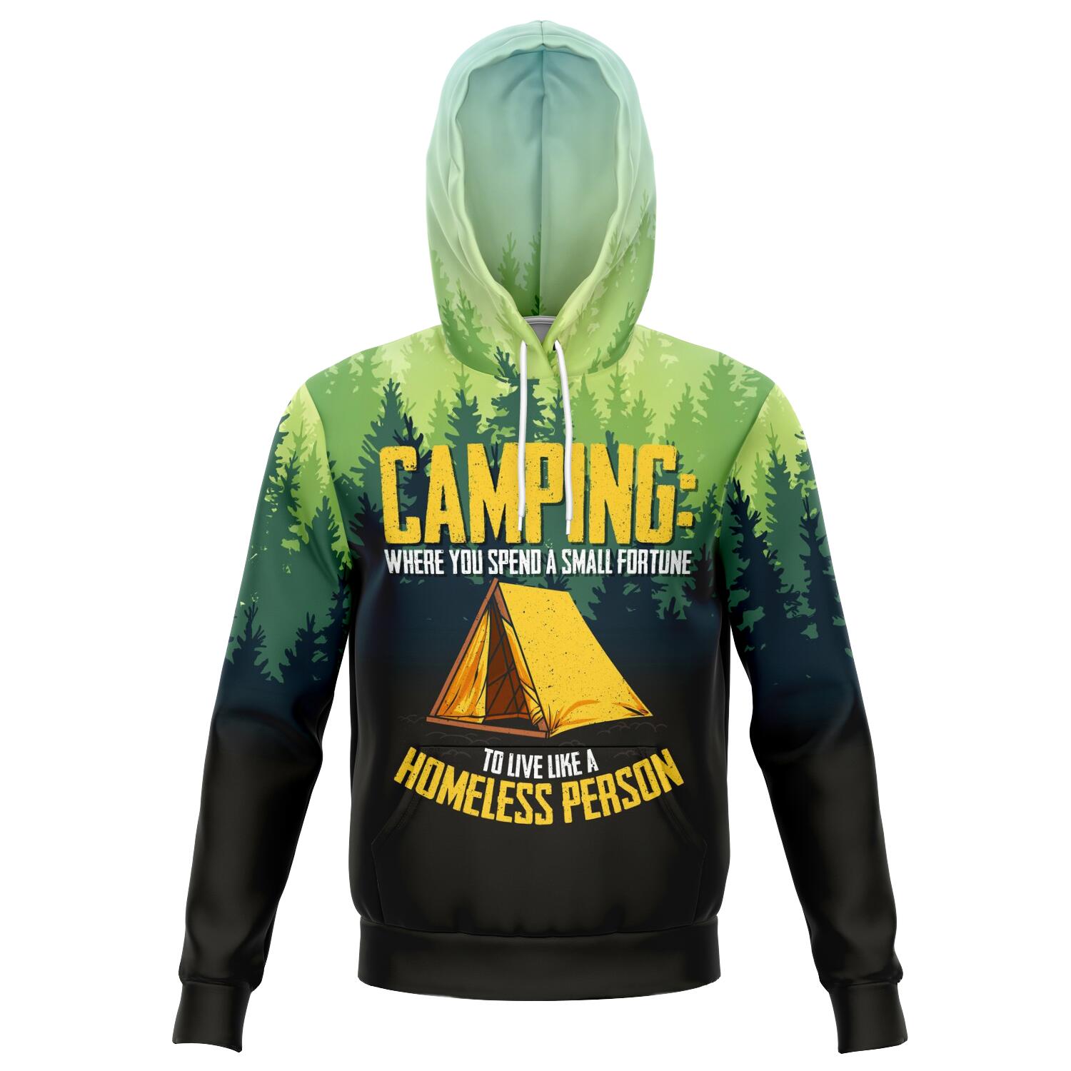 Camping Live Like A Homeless Person Hoodie