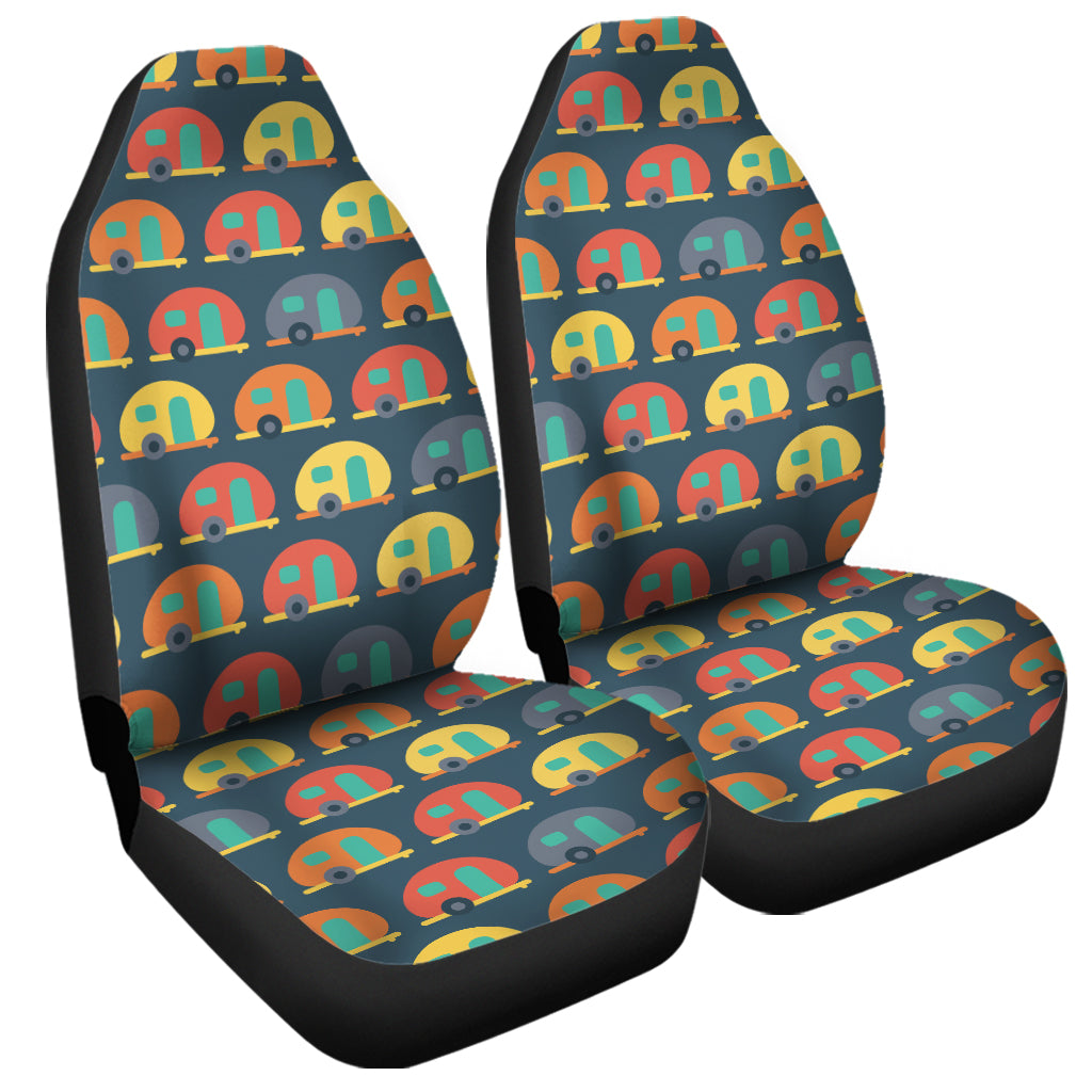 Camping Van Pattern Print Universal Fit Car Seat Covers