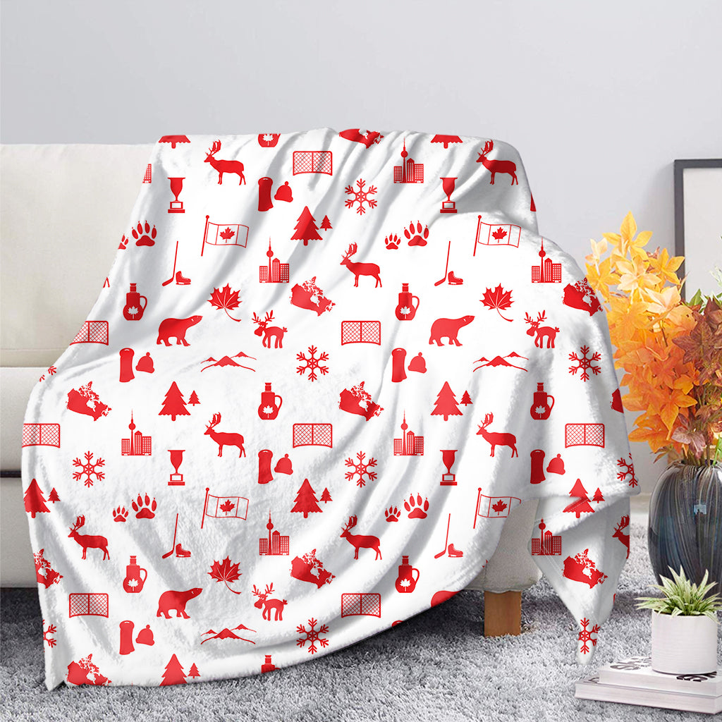 Canada Country Pattern Print Blanket