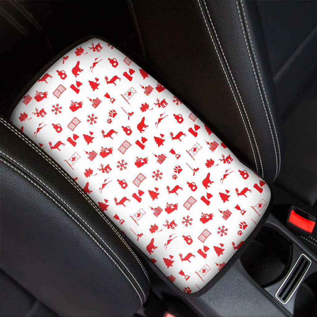 Canada Country Pattern Print Car Center Console Cover