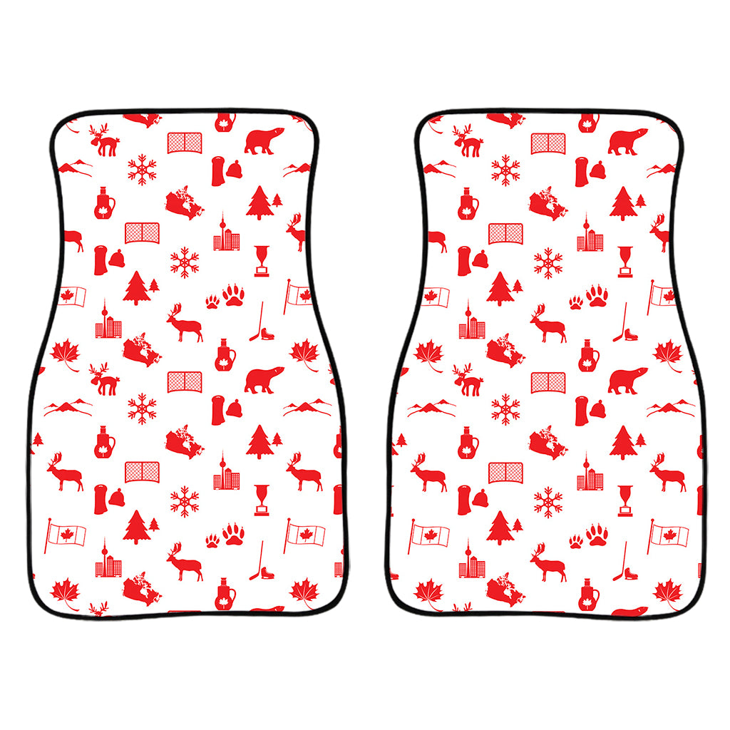 Canada Country Pattern Print Front Car Floor Mats