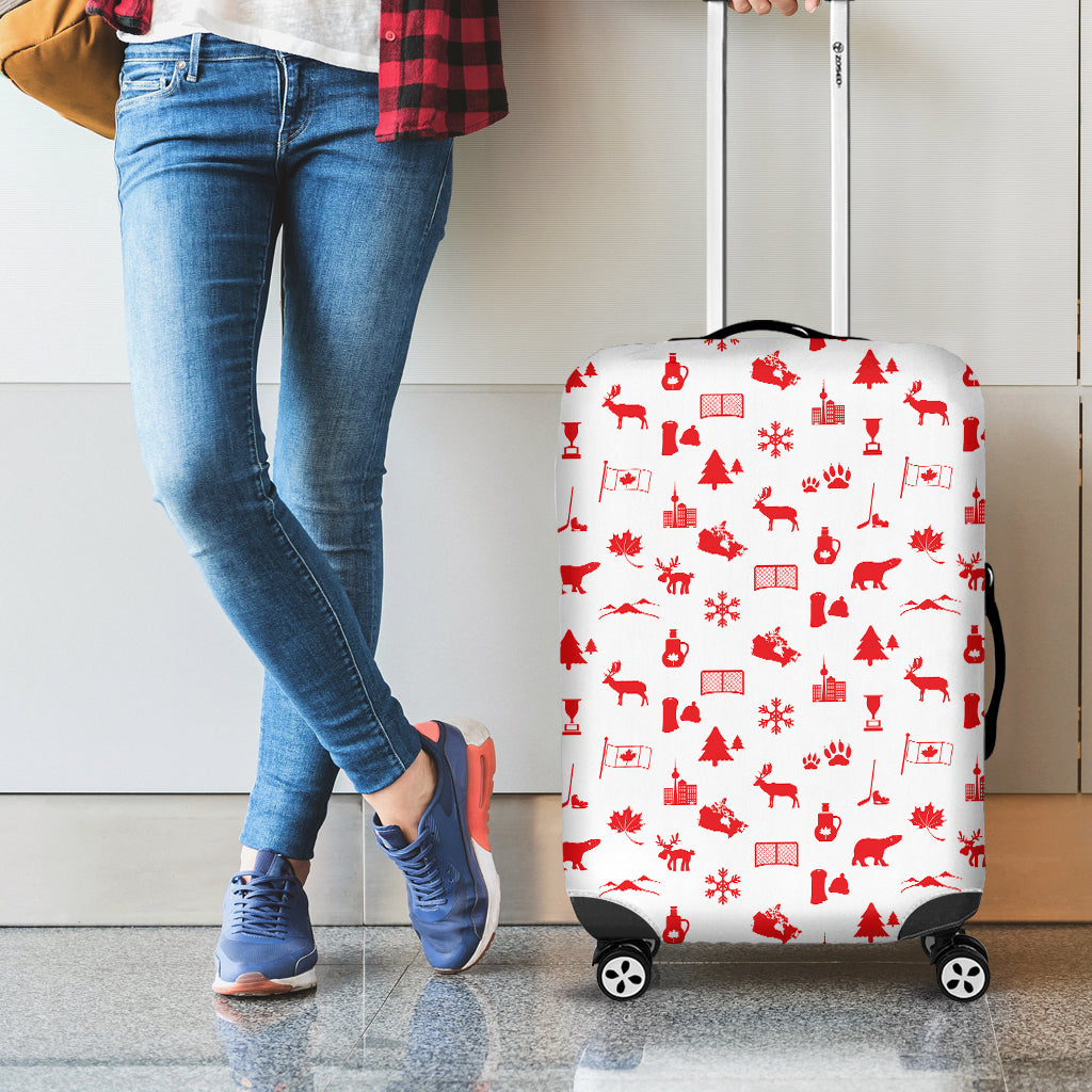 Canada Country Pattern Print Luggage Cover