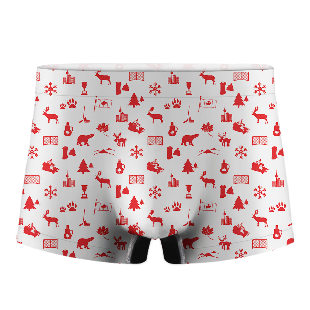 Canada Country Pattern Print Men's Boxer Briefs