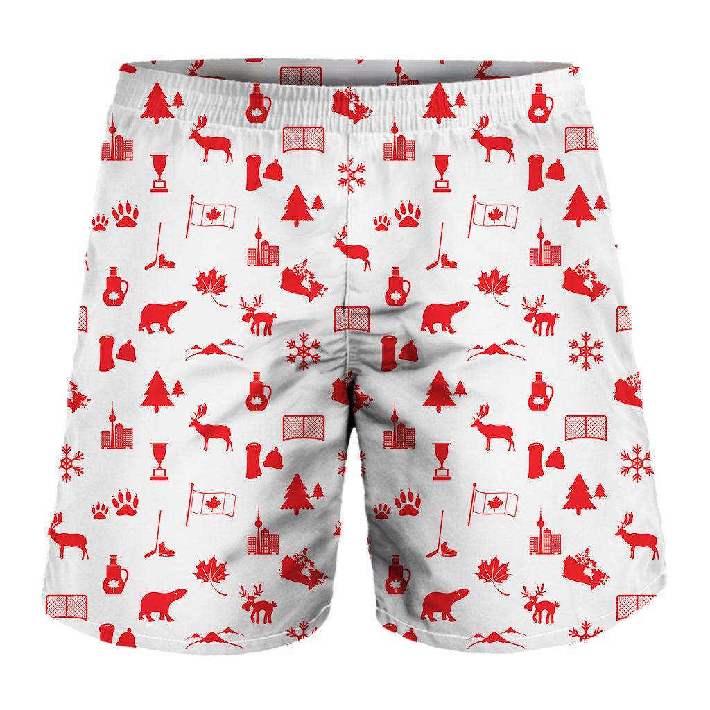 Canada Country Pattern Print Men's Shorts