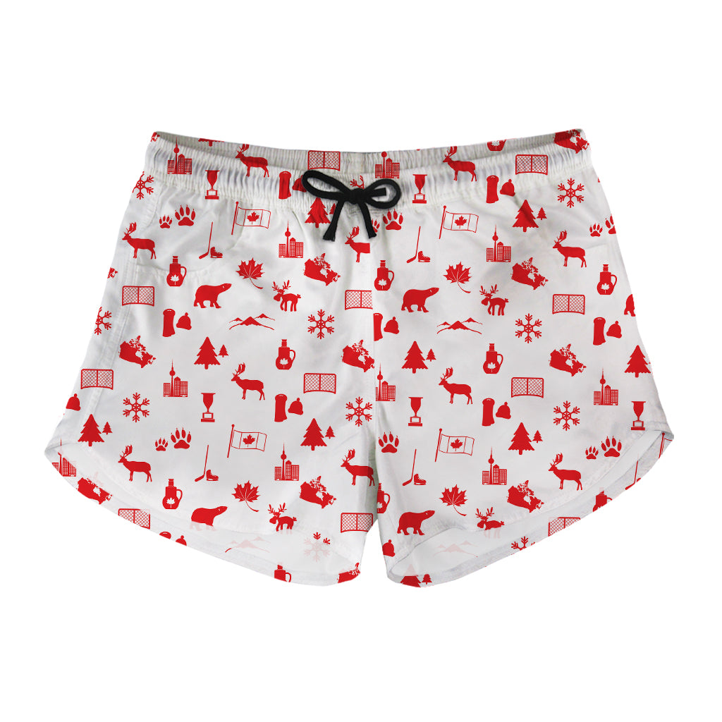 Canada Country Pattern Print Women's Shorts