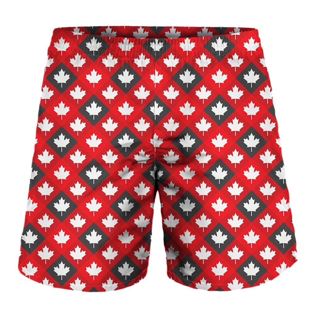 Canada Maple Leaf Pattern Print Men's Shorts