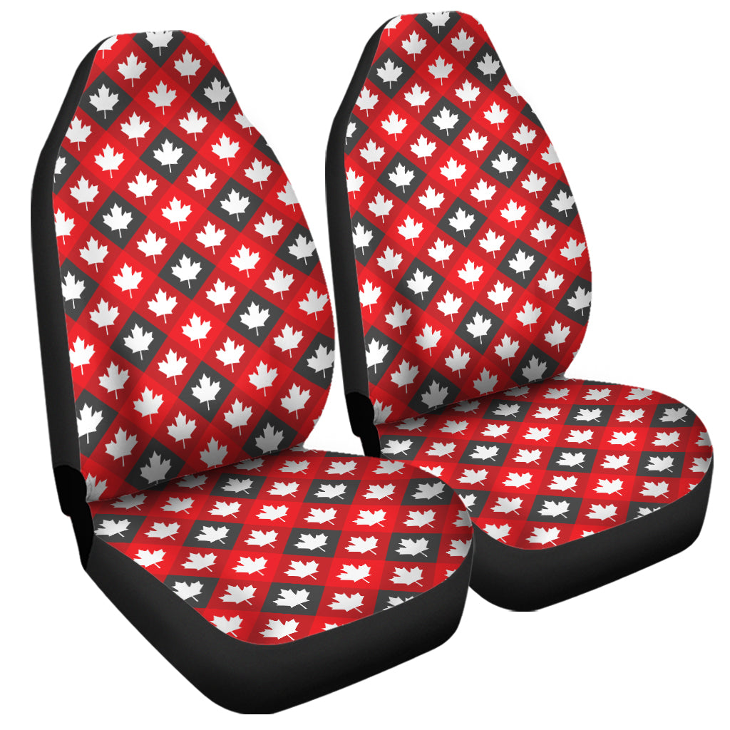 Canada Maple Leaf Pattern Print Universal Fit Car Seat Covers