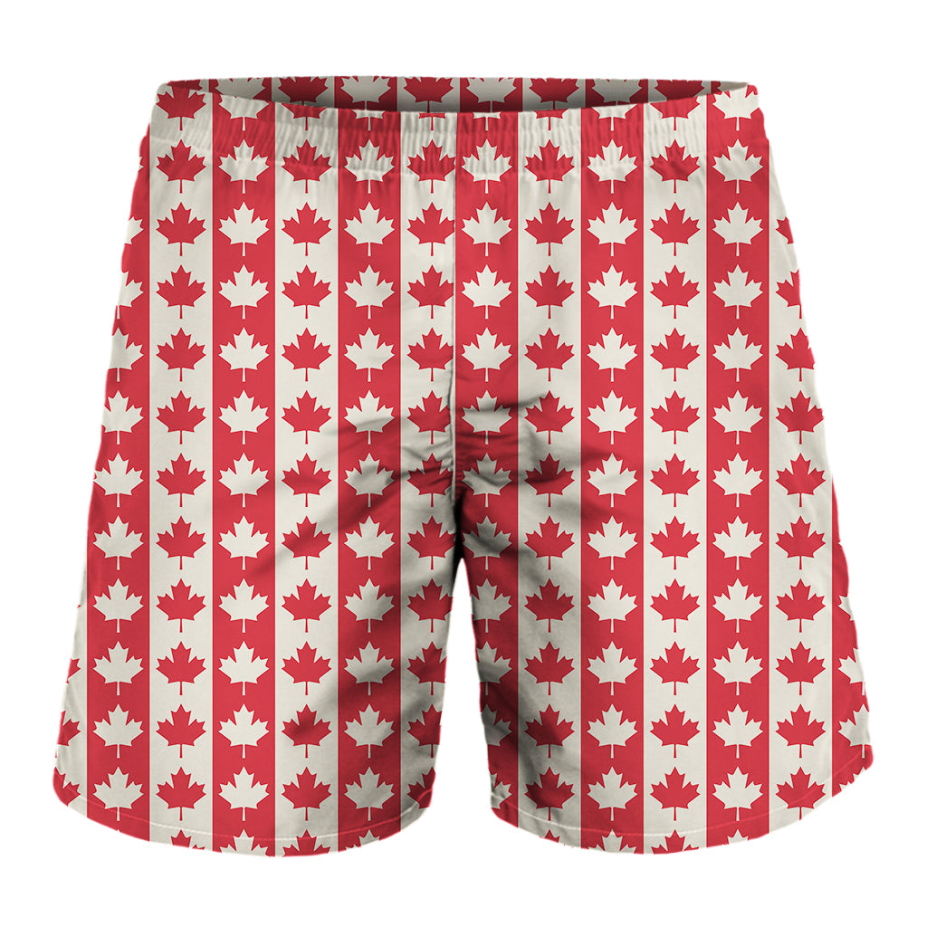 Canadian Maple Leaf Pattern Print Men's Shorts