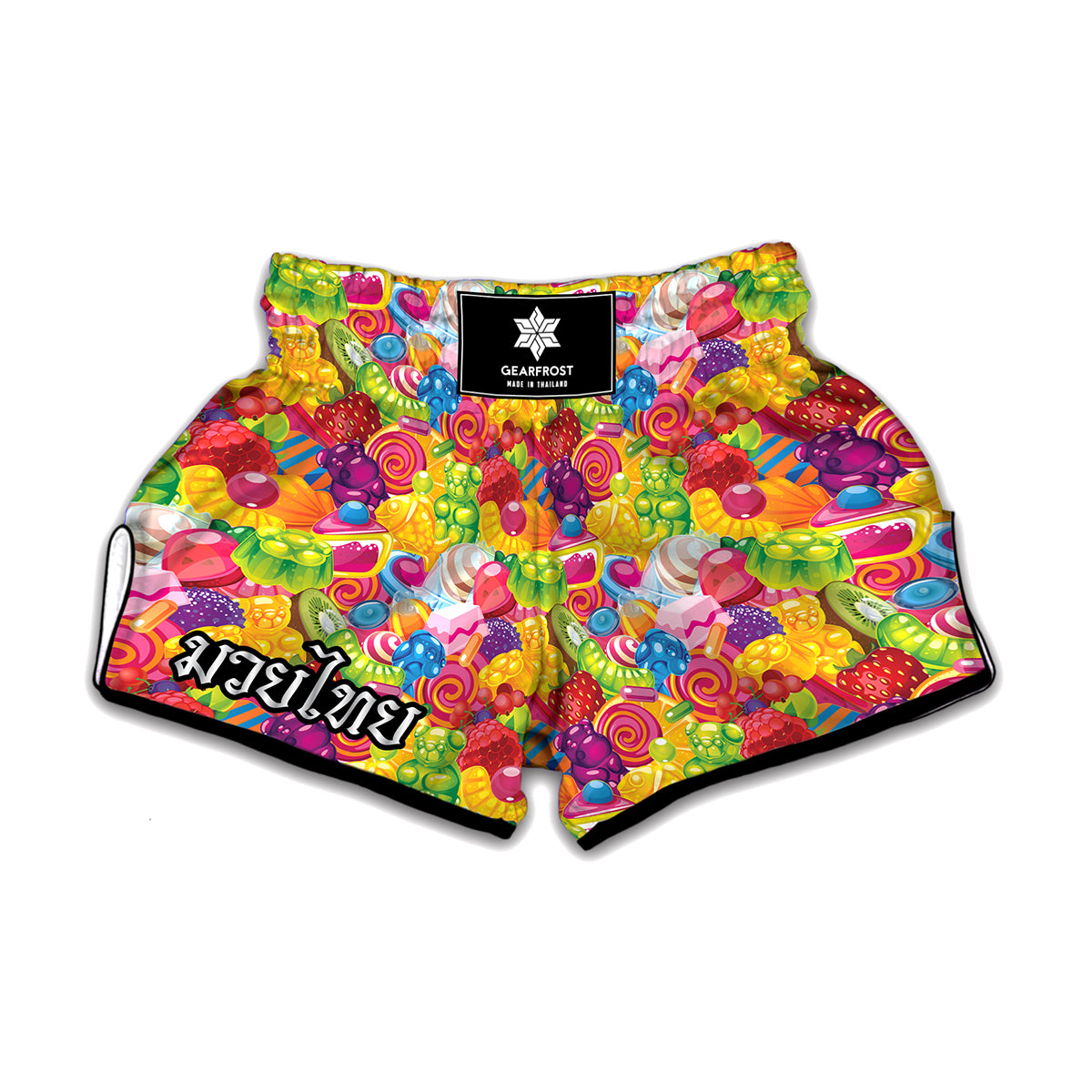 Candy And Jelly Pattern Print Muay Thai Boxing Shorts