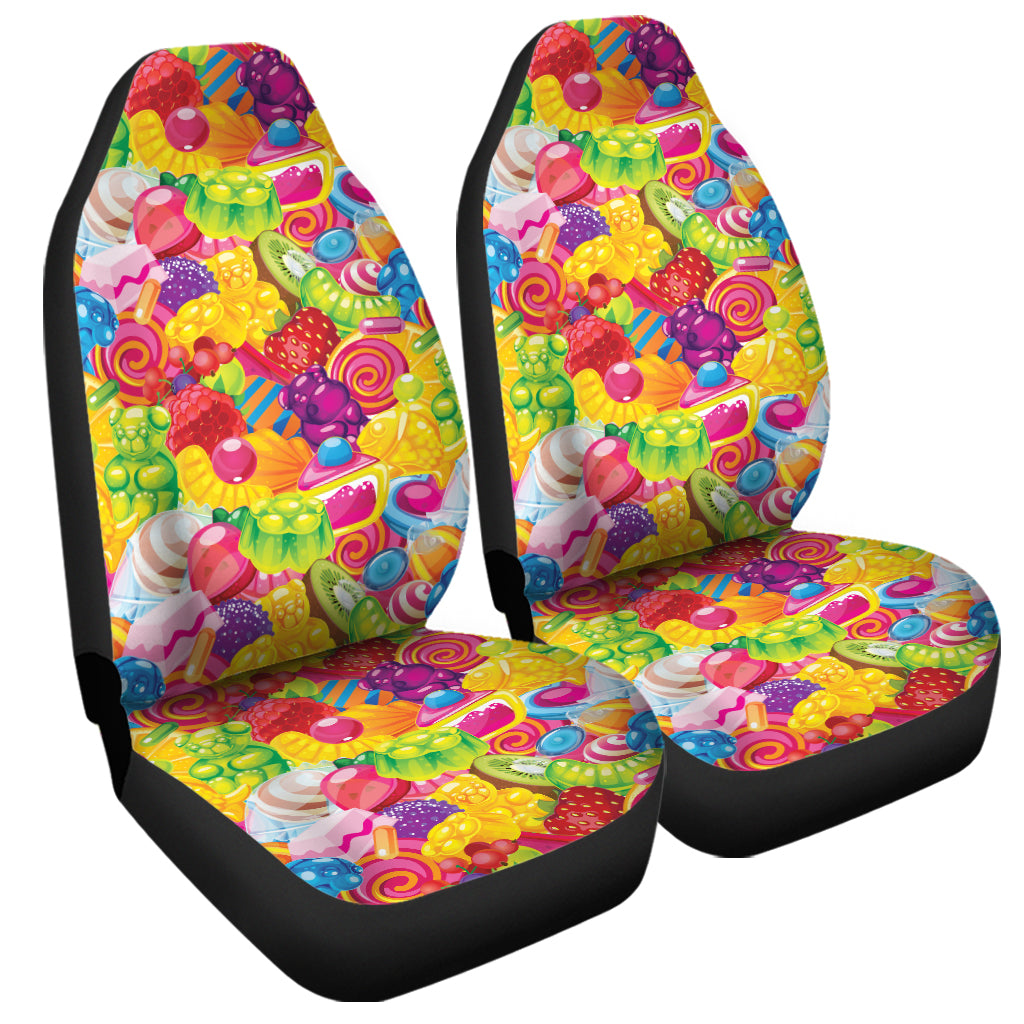 Candy And Jelly Pattern Print Universal Fit Car Seat Covers