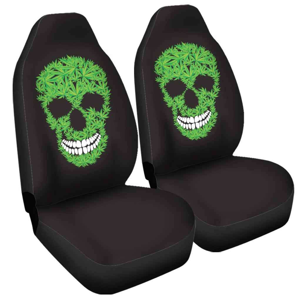 Cannabis Skull Print Universal Fit Car Seat Covers