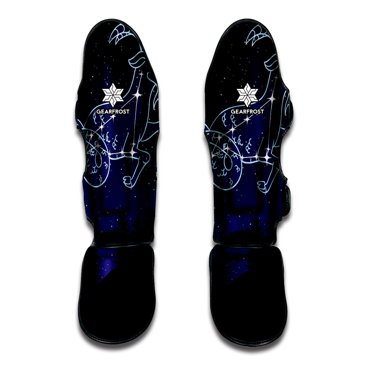 Capricorn Constellation Print Muay Thai Shin Guards