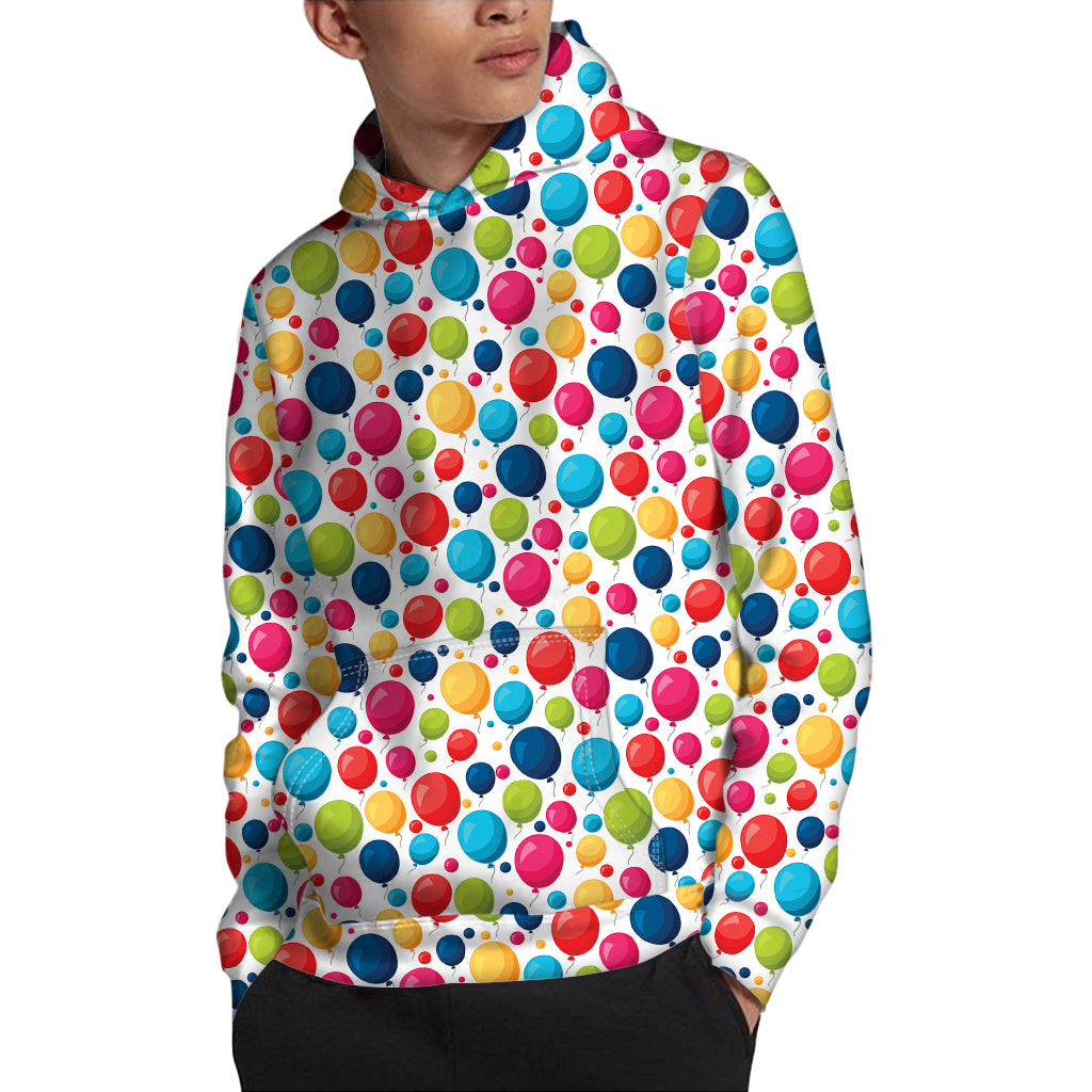 Cartoon Balloon Pattern Print Pullover Hoodie