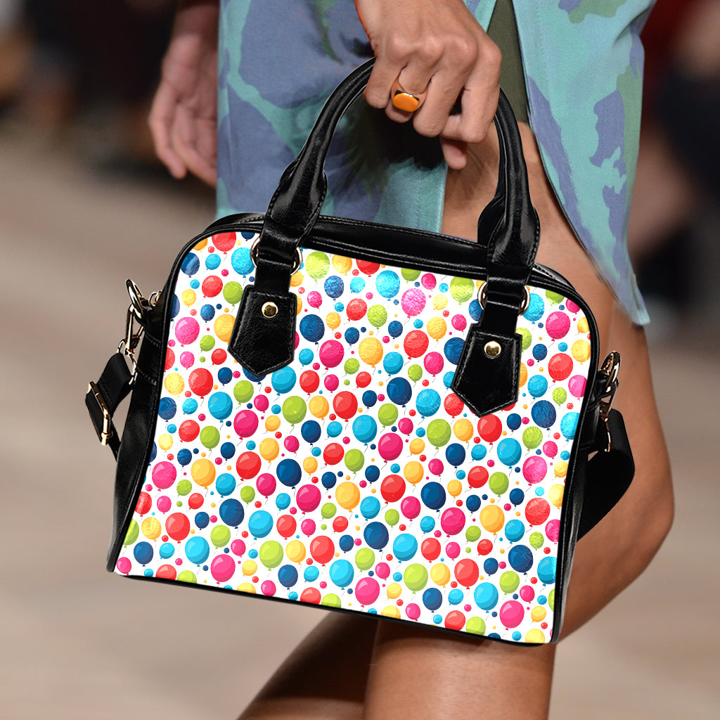 Cartoon Balloon Pattern Print Shoulder Handbag