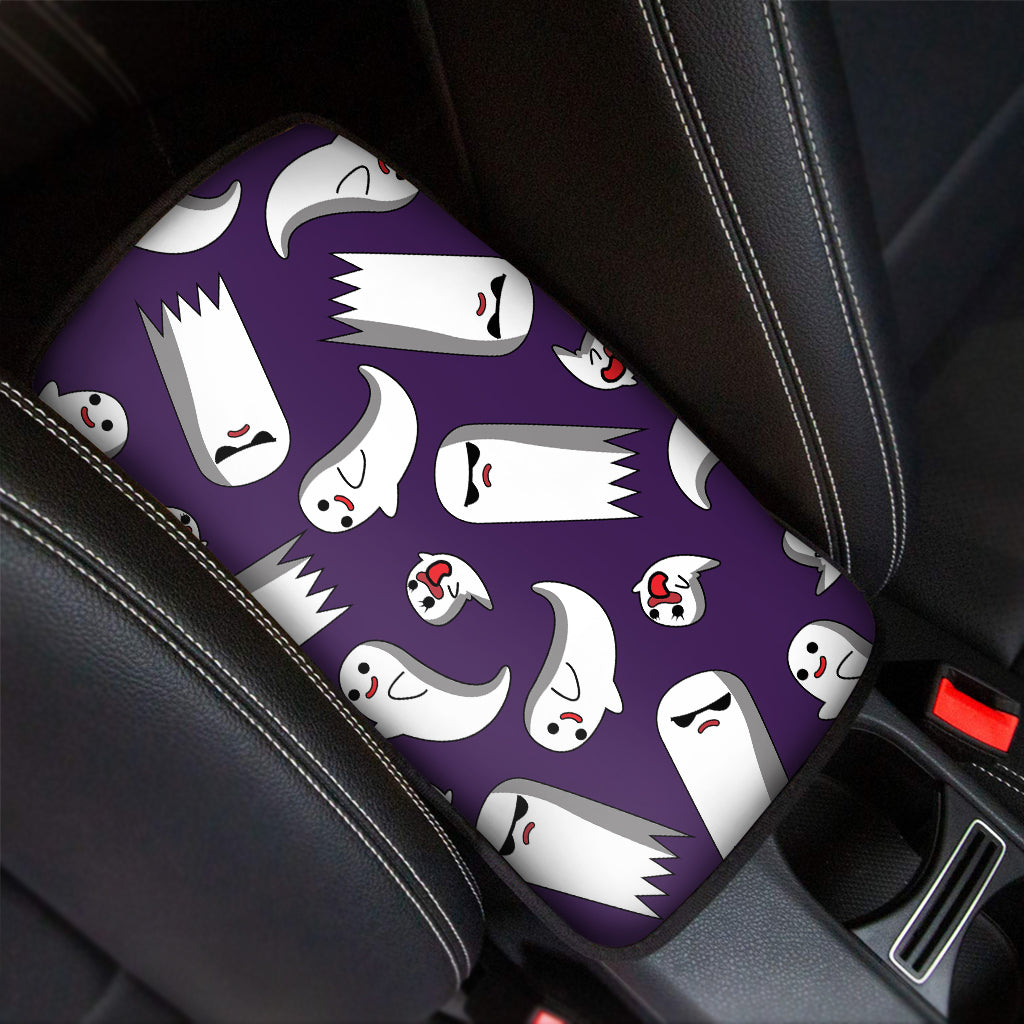 Cartoon Ghost Pattern Print Car Center Console Cover