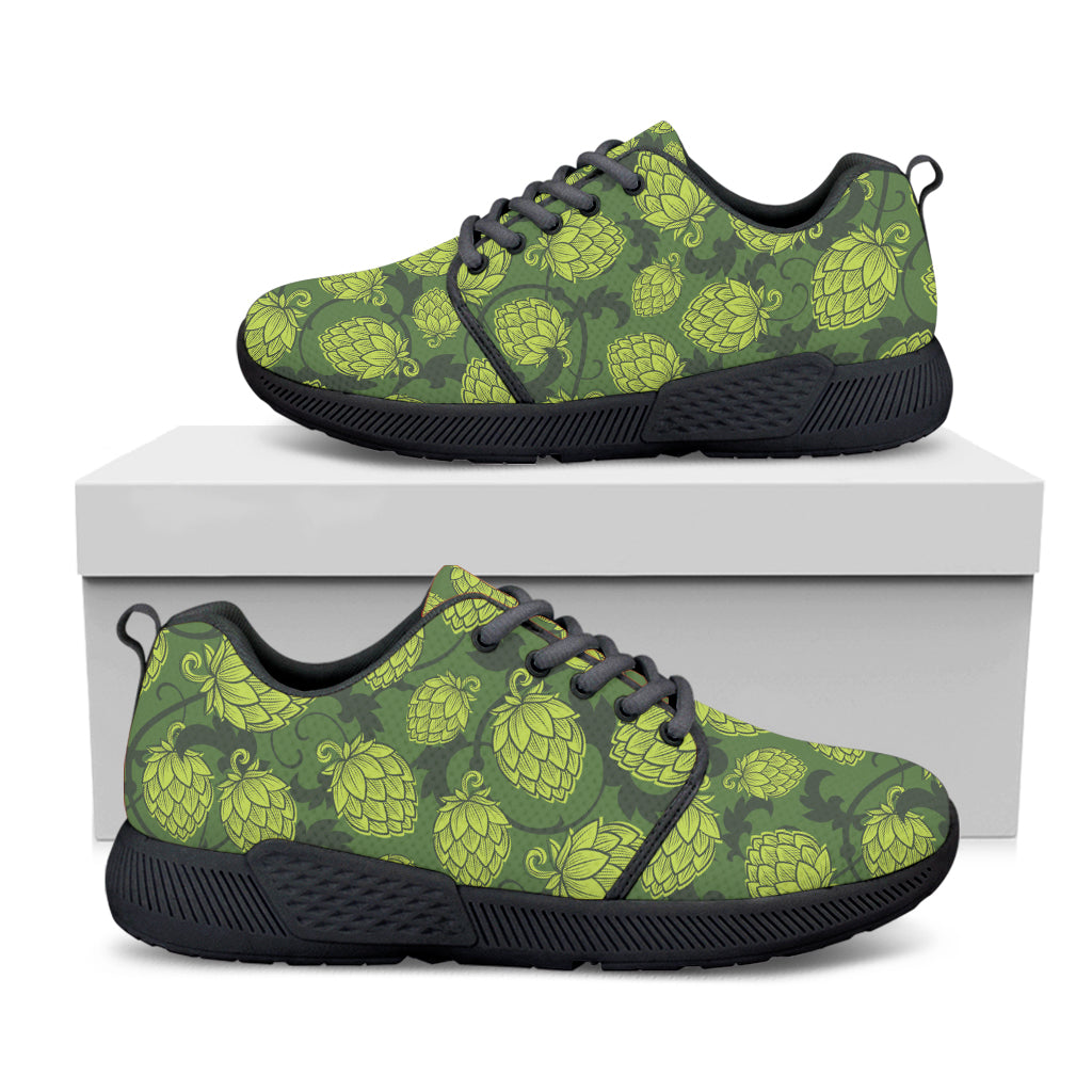 Cartoon Hop Cone Pattern Print Black Athletic Shoes