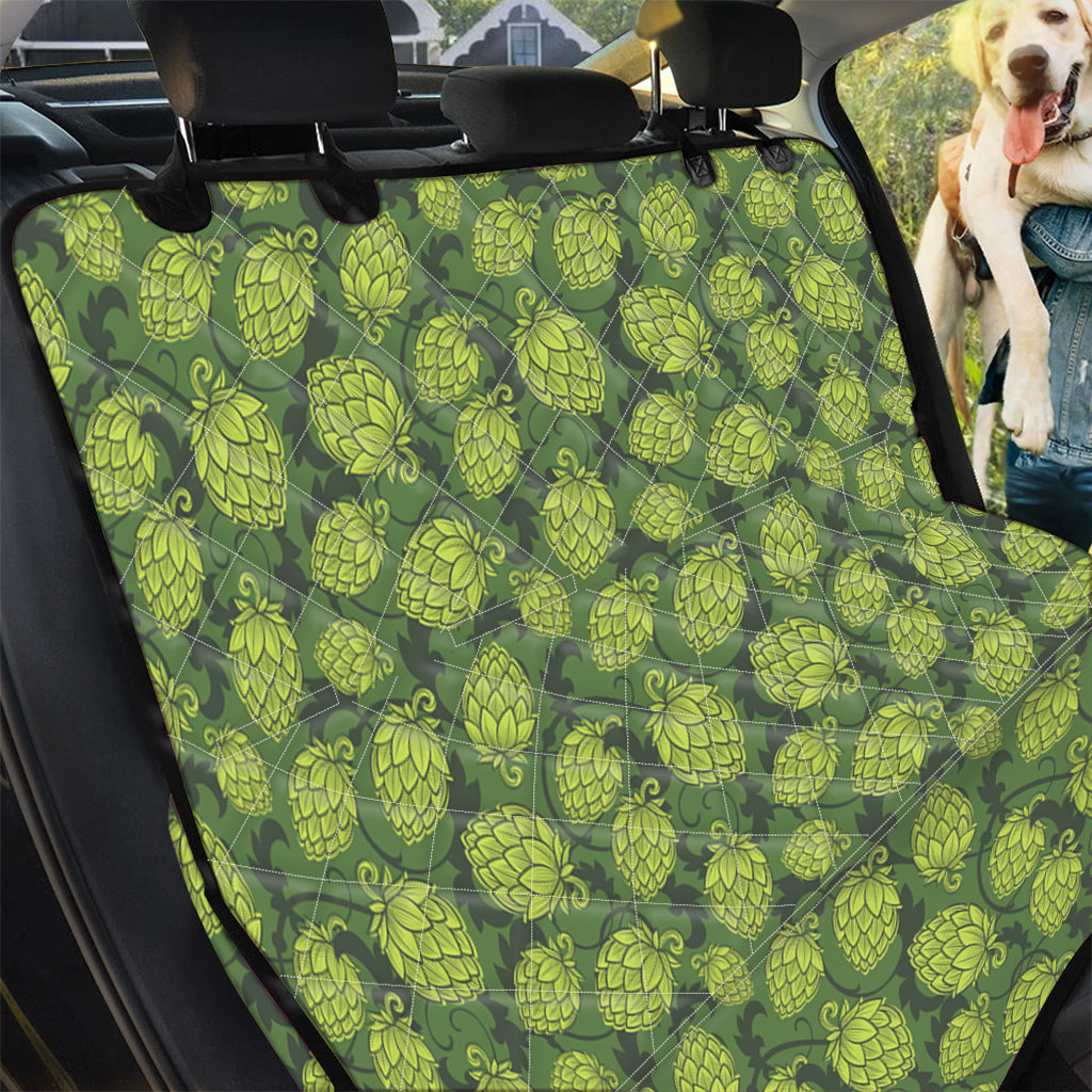 Cartoon Hop Cone Pattern Print Pet Car Back Seat Cover