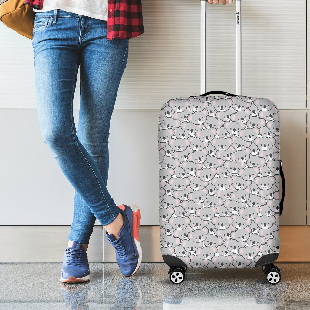 Cartoon Koala Pattern Print Luggage Cover