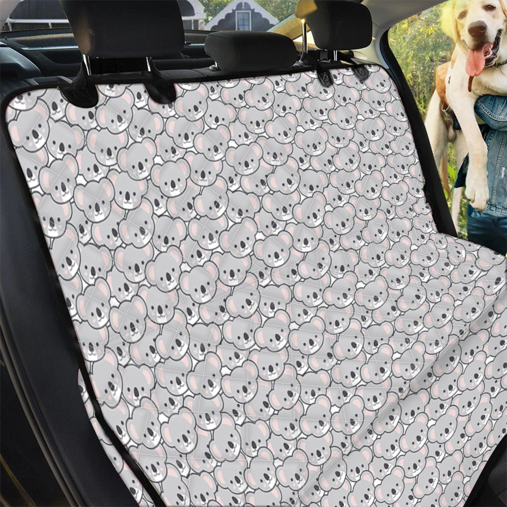 Cartoon Koala Pattern Print Pet Car Back Seat Cover