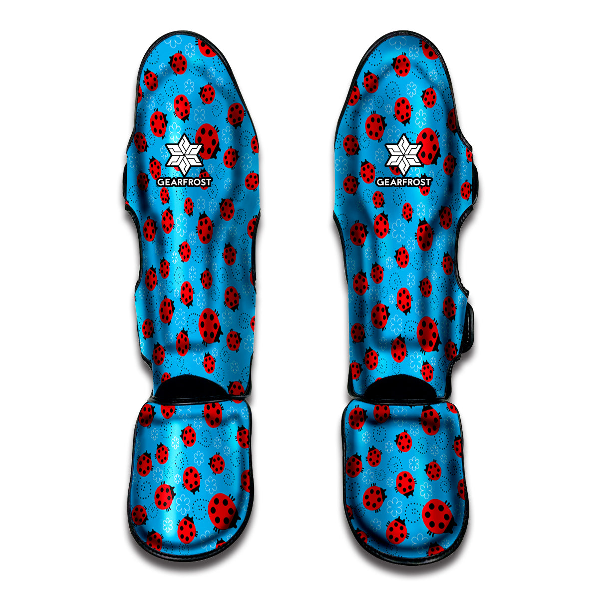 Cartoon Ladybird Pattern Print Muay Thai Shin Guards