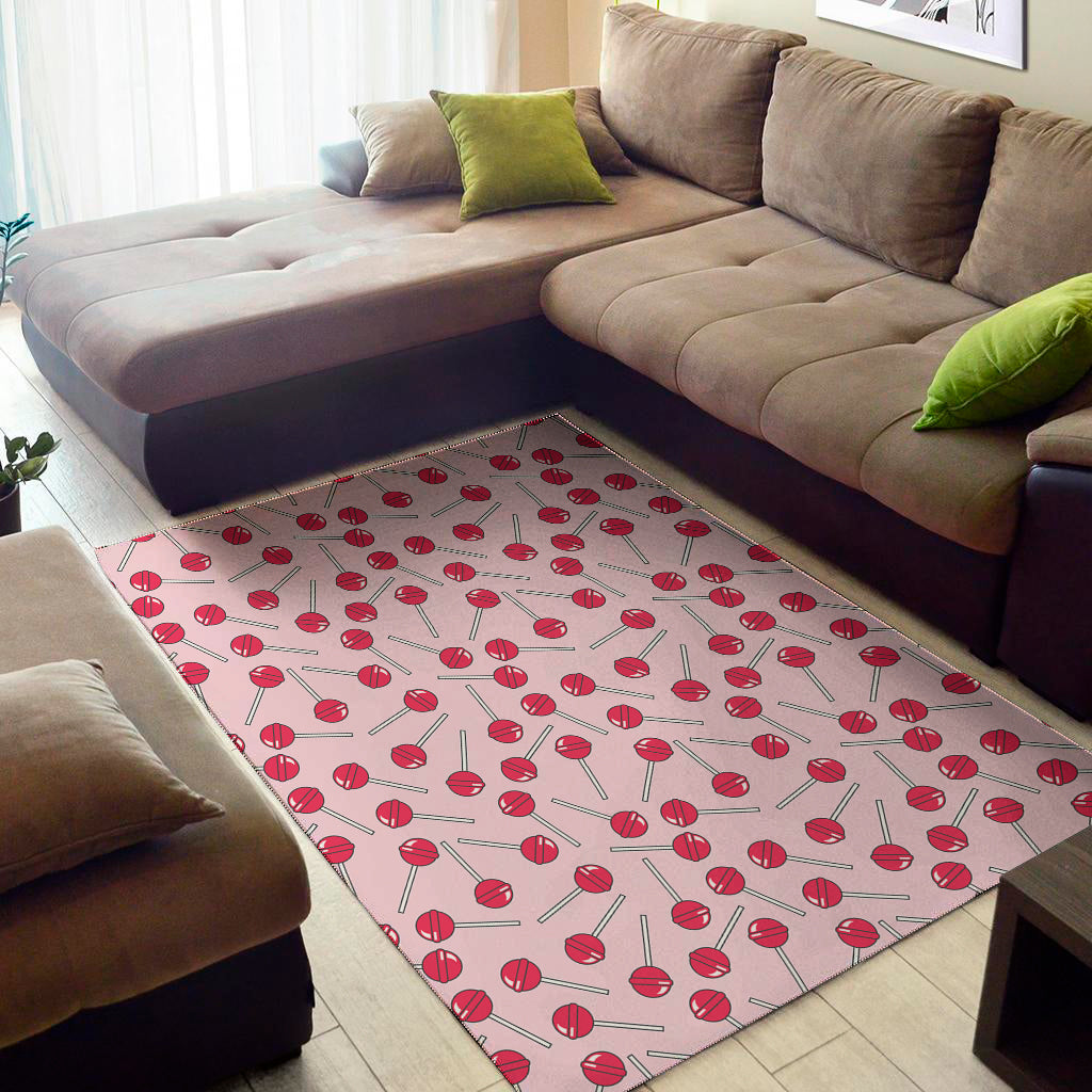 Cartoon Lollipop Pattern Print Area Rug