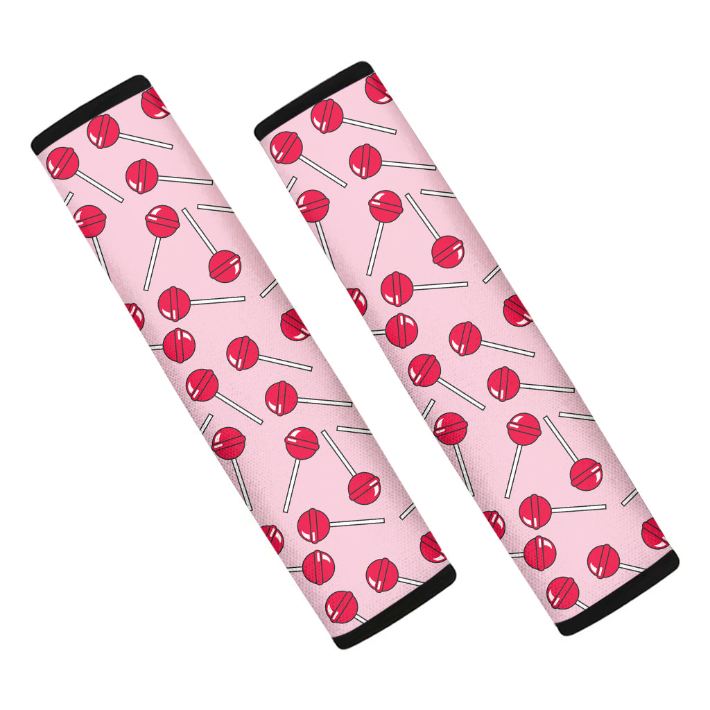 Cartoon Lollipop Pattern Print Car Seat Belt Covers