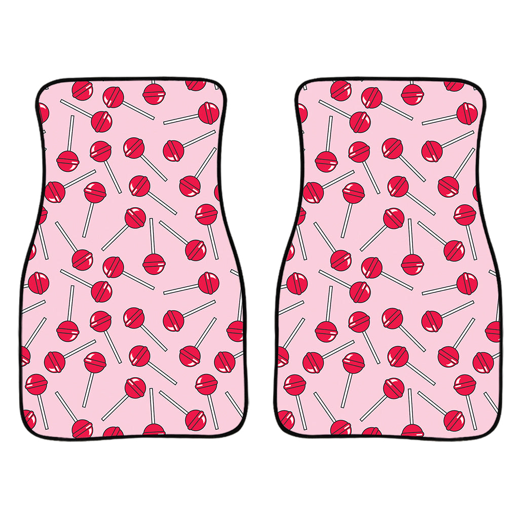 Cartoon Lollipop Pattern Print Front Car Floor Mats