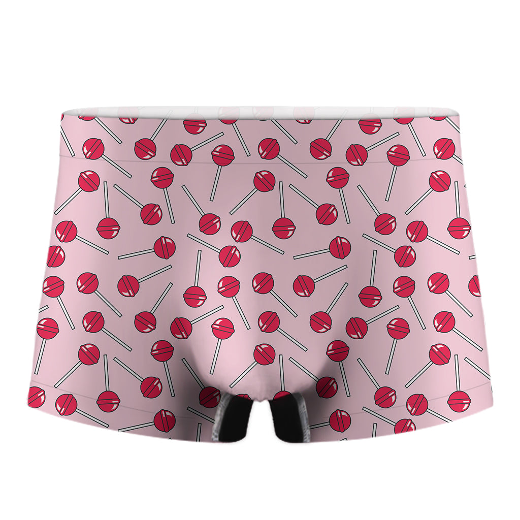 Cartoon Lollipop Pattern Print Men's Boxer Briefs