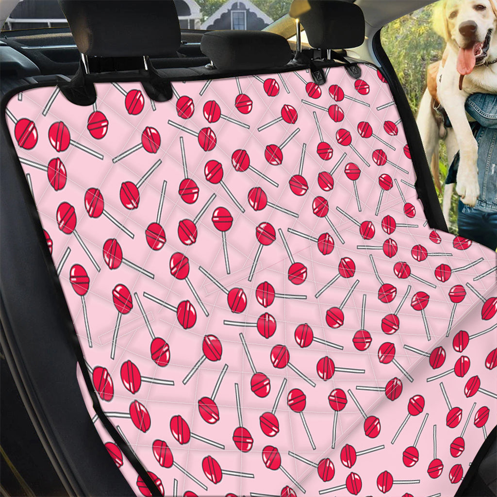 Cartoon Lollipop Pattern Print Pet Car Back Seat Cover