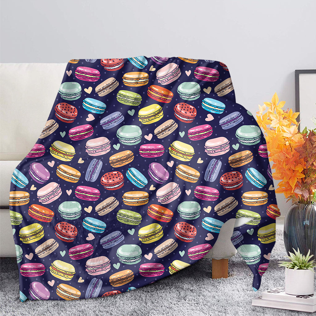 Cartoon Macaron Pattern Print Blanket