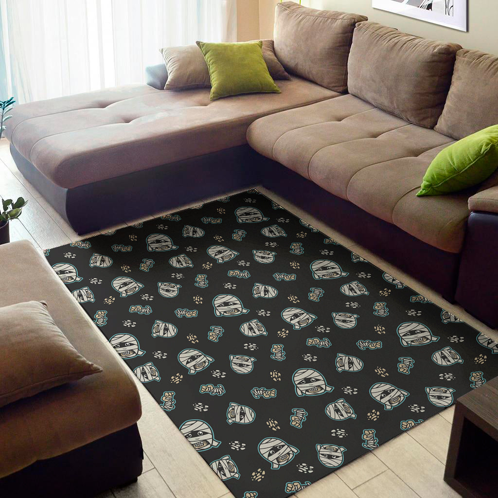 Cartoon Mummy Pattern Print Area Rug