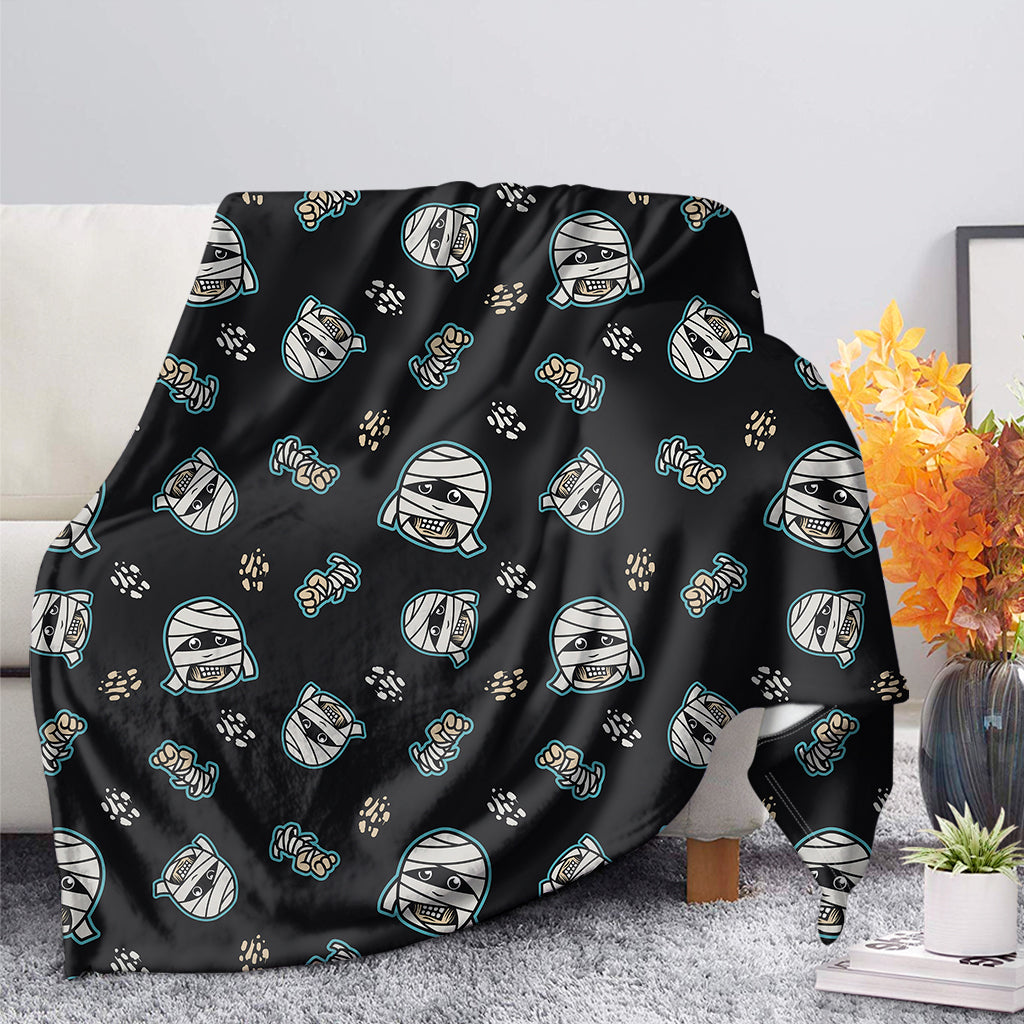 Cartoon Mummy Pattern Print Blanket