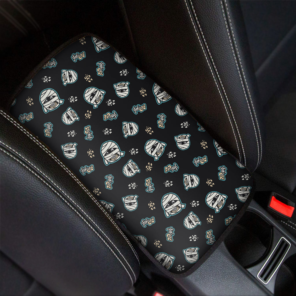 Cartoon Mummy Pattern Print Car Center Console Cover