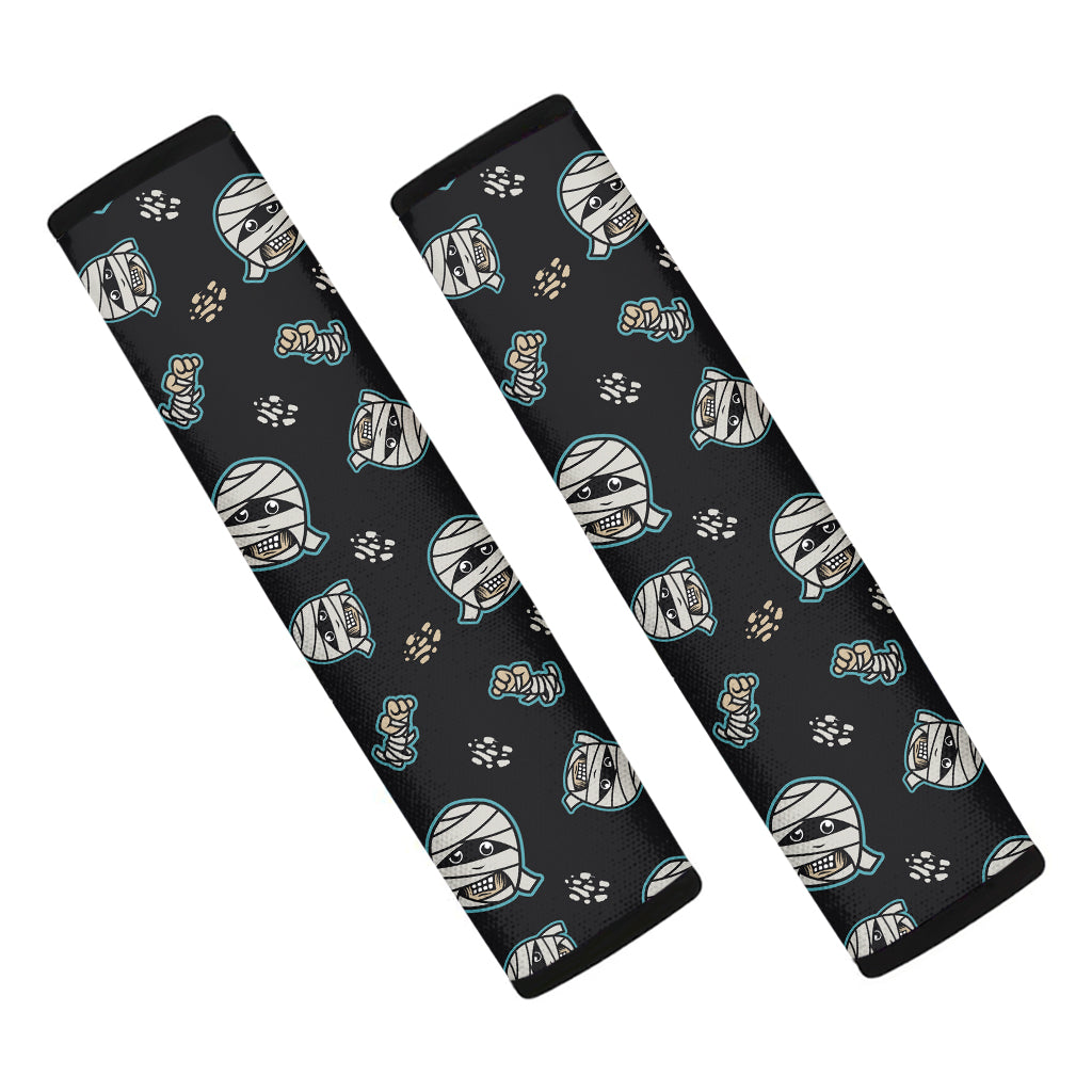 Cartoon Mummy Pattern Print Car Seat Belt Covers