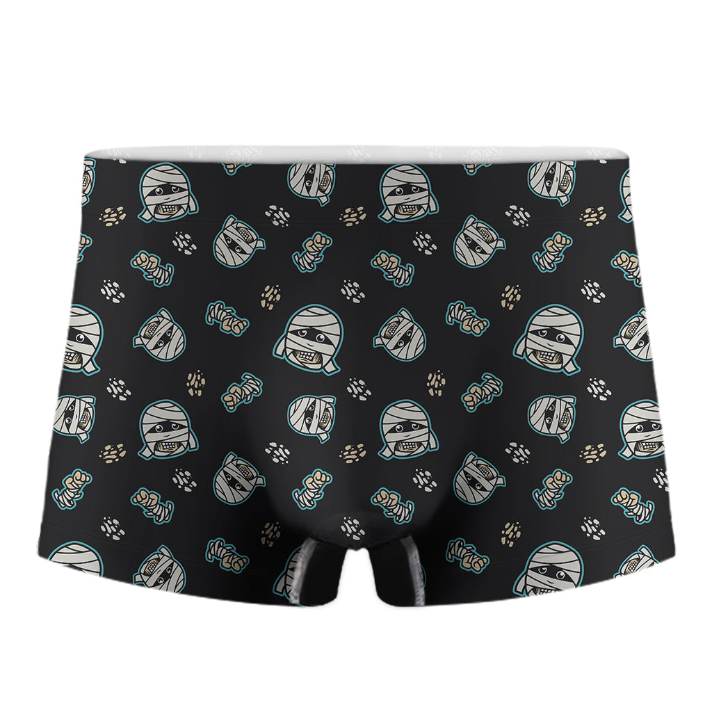 Cartoon Mummy Pattern Print Men's Boxer Briefs