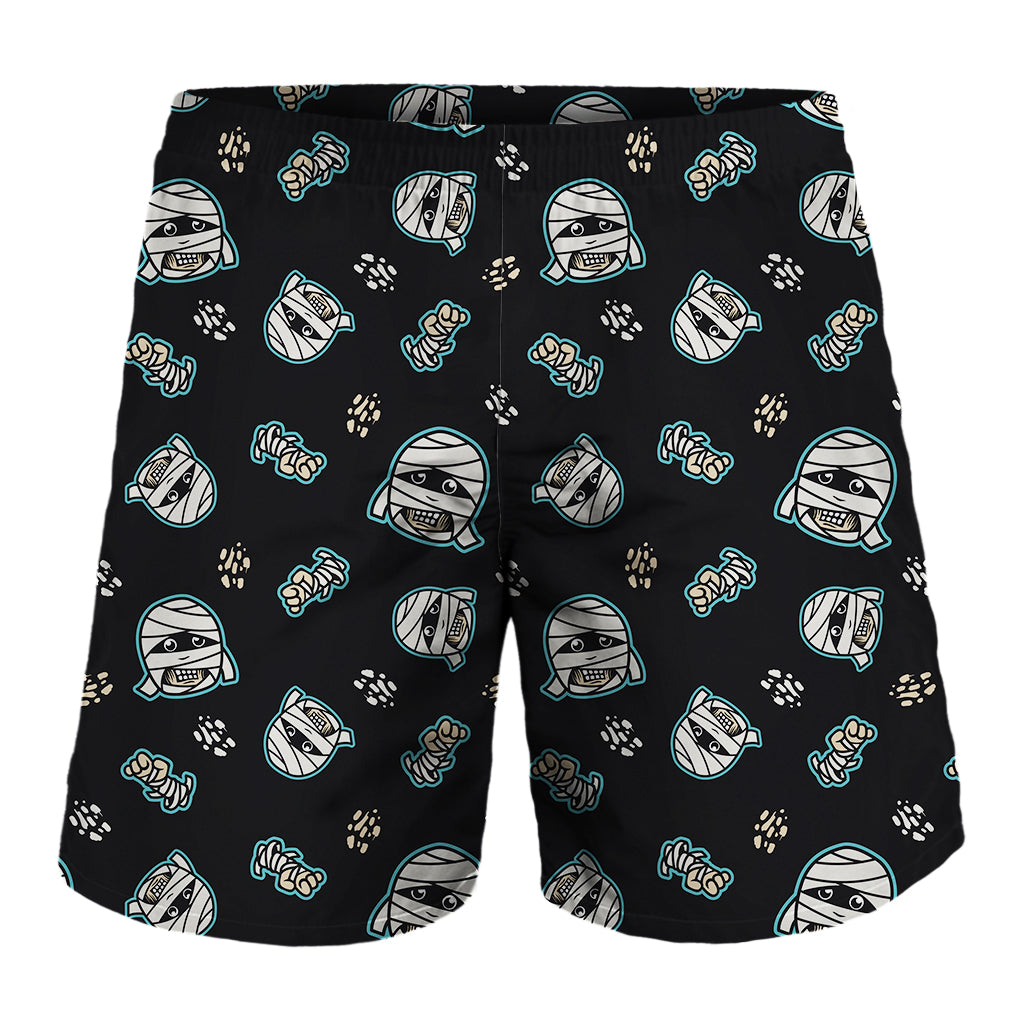 Cartoon Mummy Pattern Print Men's Shorts