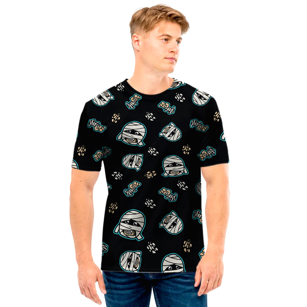 Cartoon Mummy Pattern Print Men's T-Shirt