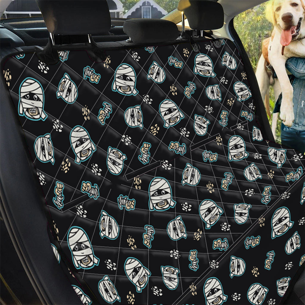 Cartoon Mummy Pattern Print Pet Car Back Seat Cover