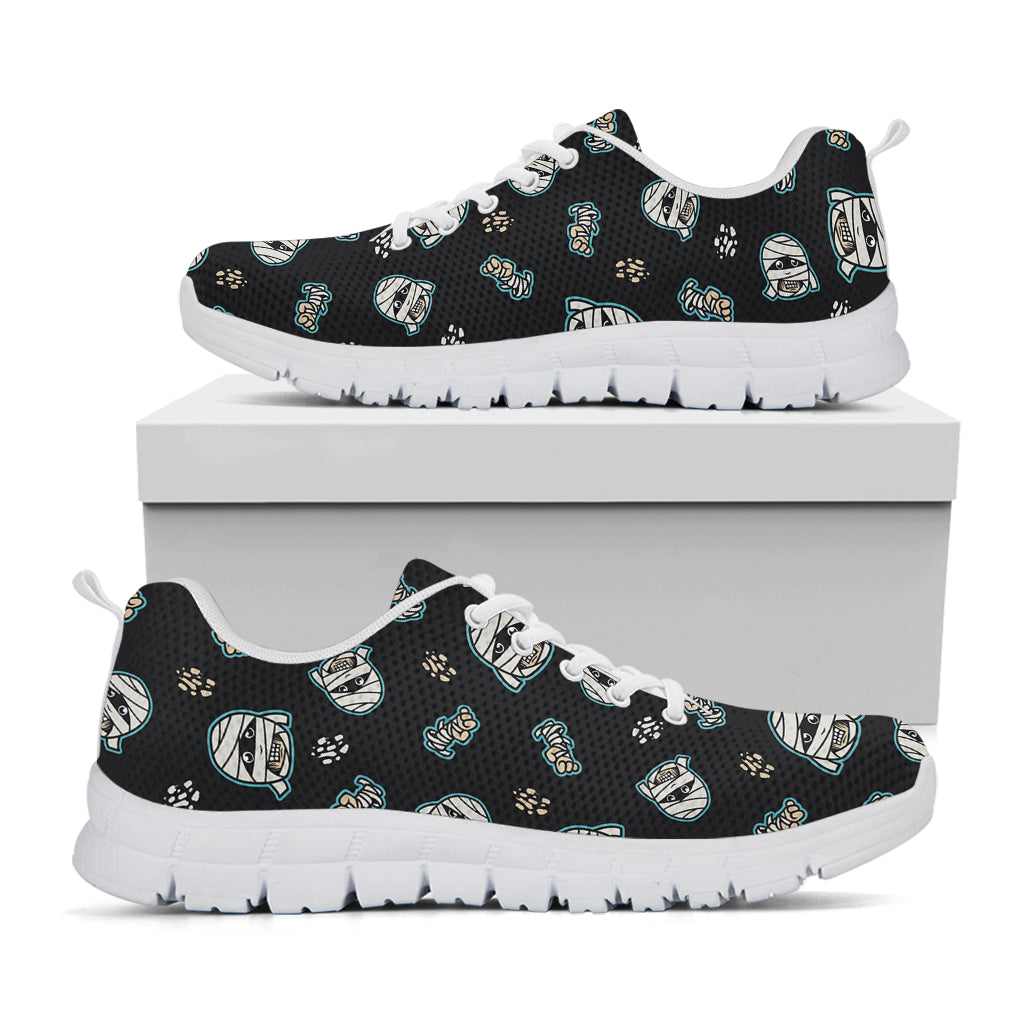 Cartoon Mummy Pattern Print White Sneakers