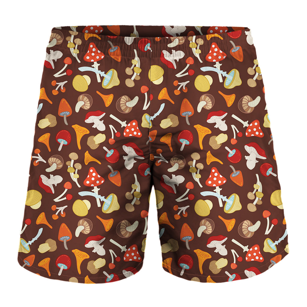 Cartoon Mushroom Pattern Print Men's Shorts