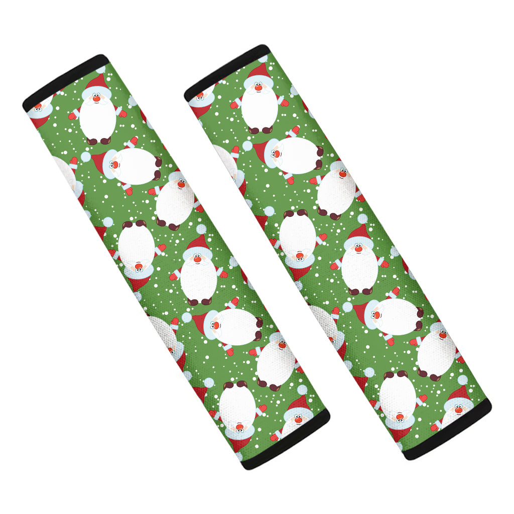 Cartoon Santa Claus Pattern Print Car Seat Belt Covers