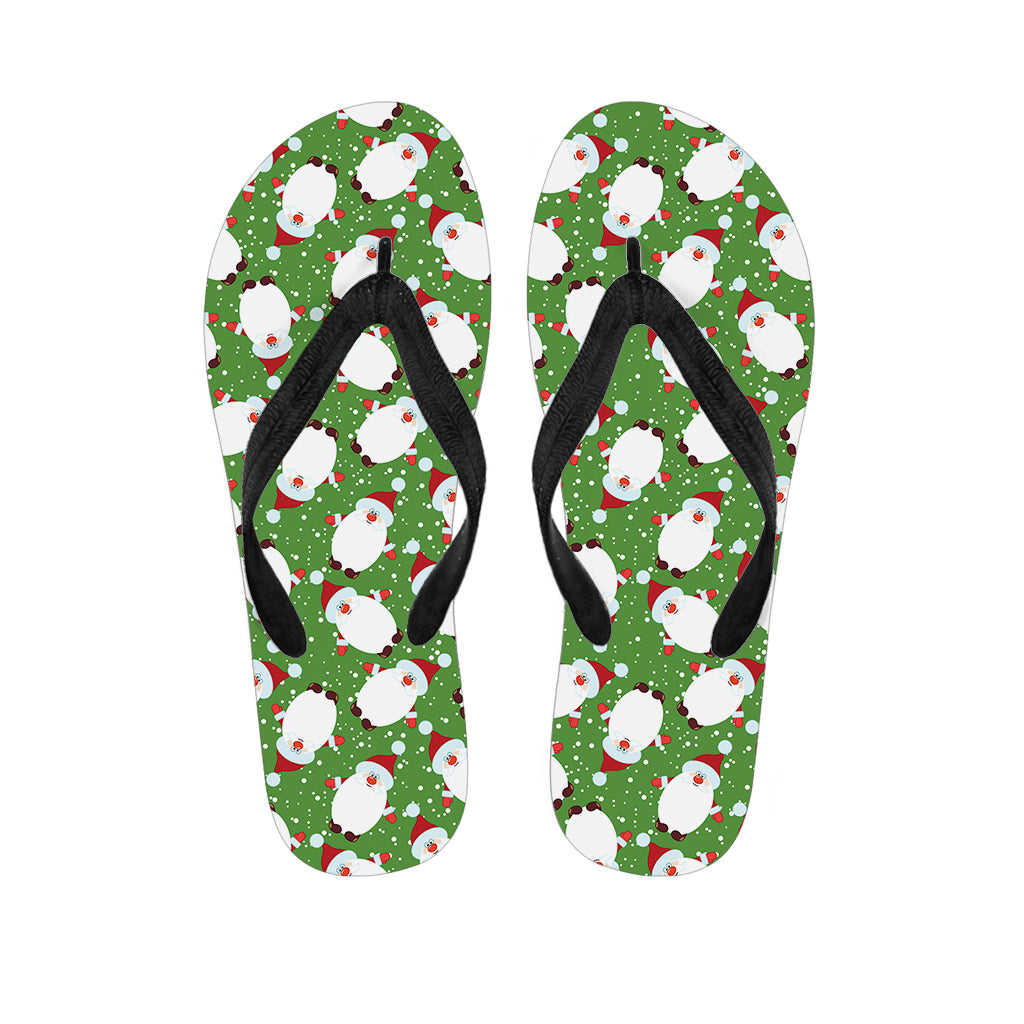 Cartoon Santa Claus Pattern Print Flip Flops