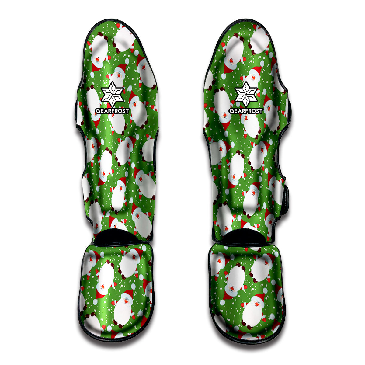 Cartoon Santa Claus Pattern Print Muay Thai Shin Guards