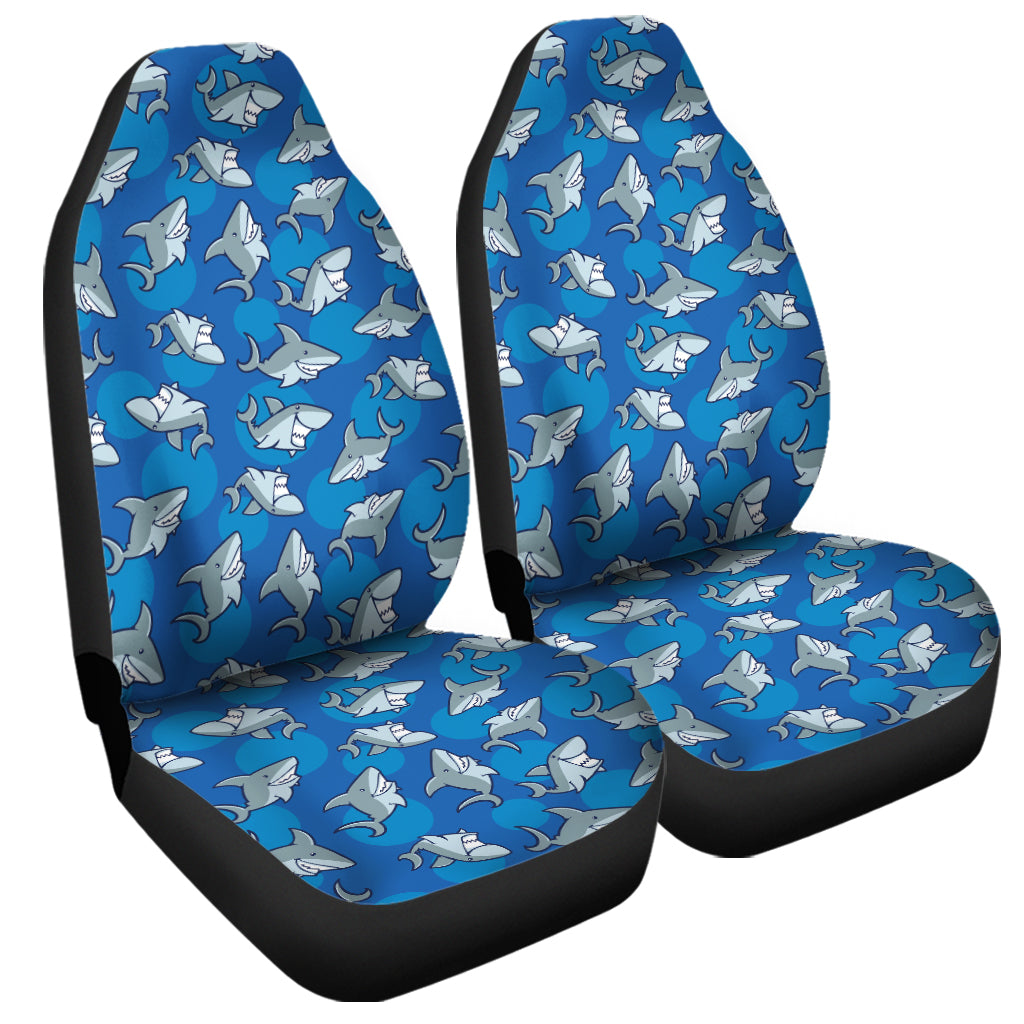 Cartoon Shark Pattern Print Universal Fit Car Seat Covers